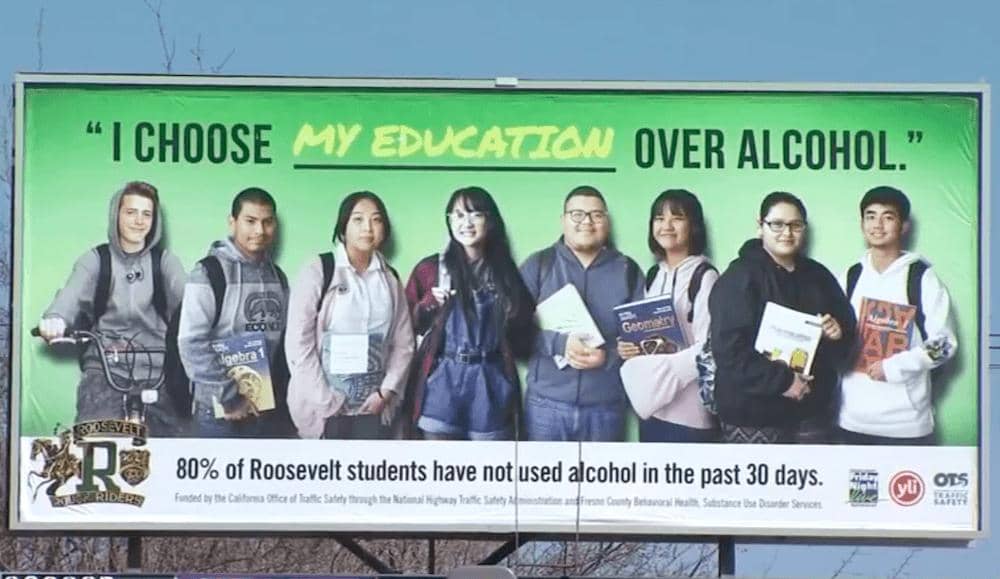 Students "Take Back" Billboards To Reduce Alcohol Advertising